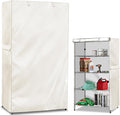 Wire Shelf Cover,600D Heavy Duty 100% Waterproof Shelf Covers for Wire Shelving,Outdoor Storage Shelves Cover for Metal Rack,36" W x 18" D x 72" H,Beige