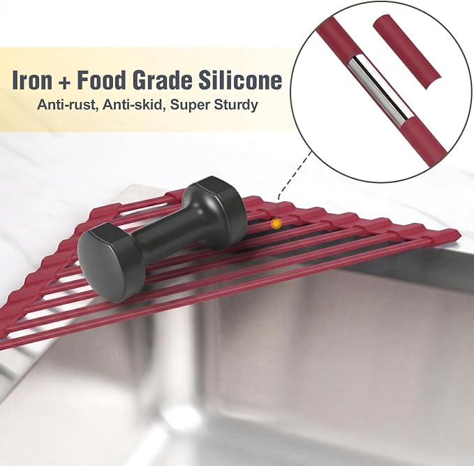 Tomorotec Roll Up Dish Drying Rack - Image 3