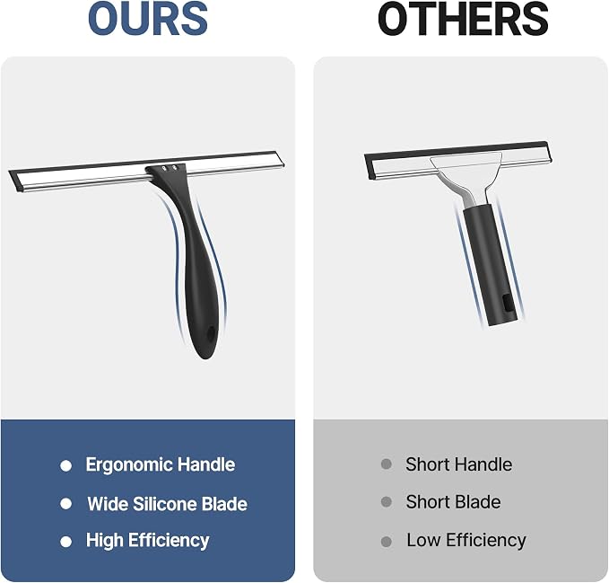 AmazerBath Squeegee for Shower Glass Door, Shower Squeegee for Glass Doors - Image 3