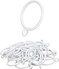 Curtain Rings with Eyelets, 48 Pack Metal Drapery Rings by Unknown