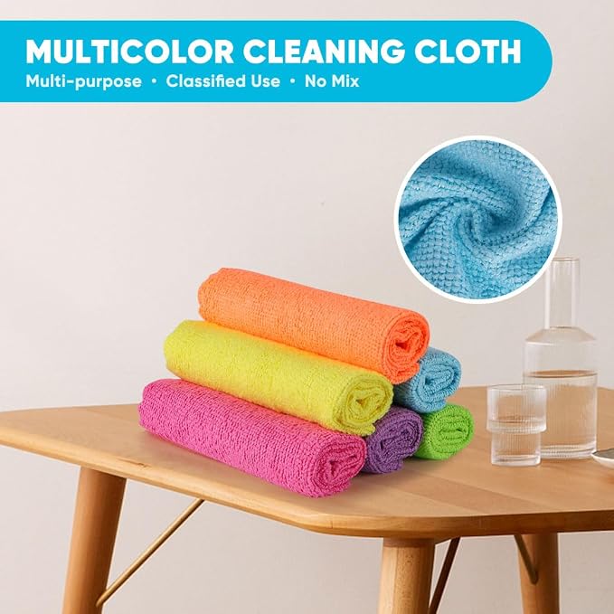 Orighty Microfiber Cleaning Cloth 10 Pack, Cleaning Rags 12x11 inch | - Image 4