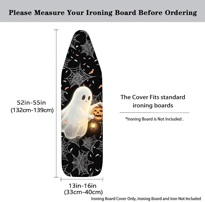 Halloween Ironing Board Cover Gothic Ghost Pumpkin Ironing Board Cover - Image 5