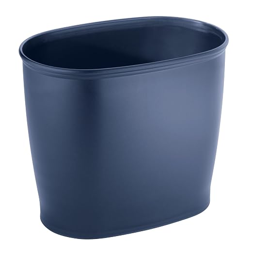iDesign Slim Plastic Bathroom Trash Can, - Image 9