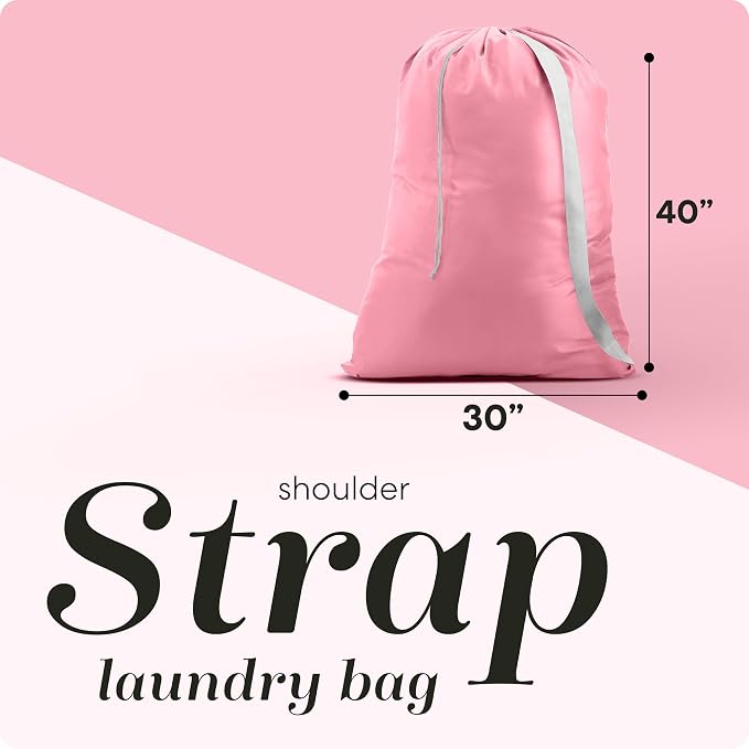Handy Laundry Bag with Shoulder Strap 30"x40", Extra Large - Image 2