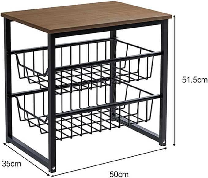 Microwave Storage Rack Microwave Oven Rack Stand Kitchen Counter Top Organizer Counter Toaster Storage Stand Dish Rack Utility Organizer Shelf Stand/51.5Cm
