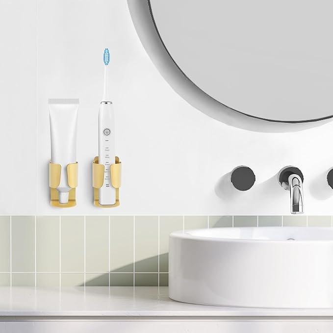 Electric Toothbrush Holder Wall Mount, 304 Stainless Steel Self-Adhesive - Image 5