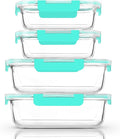 M MCIRCO 80 oz & 36 oz Extra Large Glass Food Storage Containers by MMCIRCO