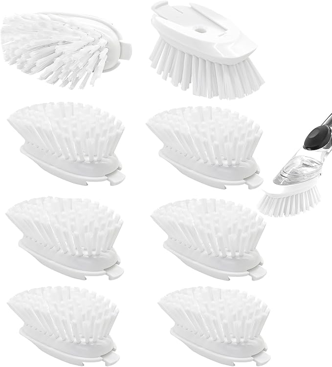 Brush Refills for OXO Dish Brush | 8Pack Dish Brush Cleaning Soap Dispensing by Shadowgallery