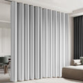 Room Divider Blackout Curtain Track Curtains Wall Dividers Panels Screen for Living Rooms Bedroom Office Privacy Partition Separation, W100 × L84 Inch,1 Panel, White