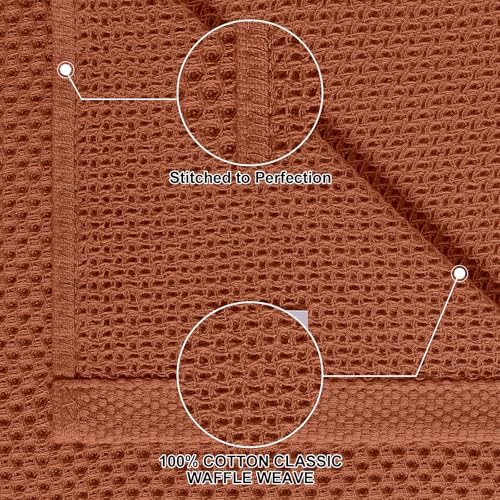 Homaxy 8 Pack 100% Cotton Kitchen Towels and Dishcloths Set - Image 2