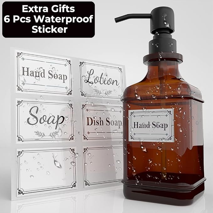Soap Dispenser 2 Pack, Hand Soap Dispensers - Image 4