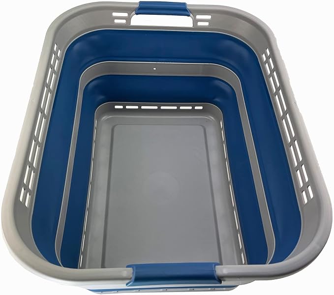 SAMMART 42L Collapsible Plastic Laundry Basket - Image 4