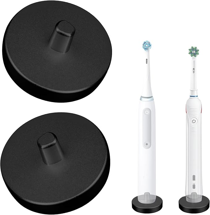 2Pack Black Electric Toothbrush Holder by LUEXBOX