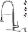 Brushed Nickel Kitchen Sink Faucet: Stainless Steel Kitchen Faucets by ARCORA