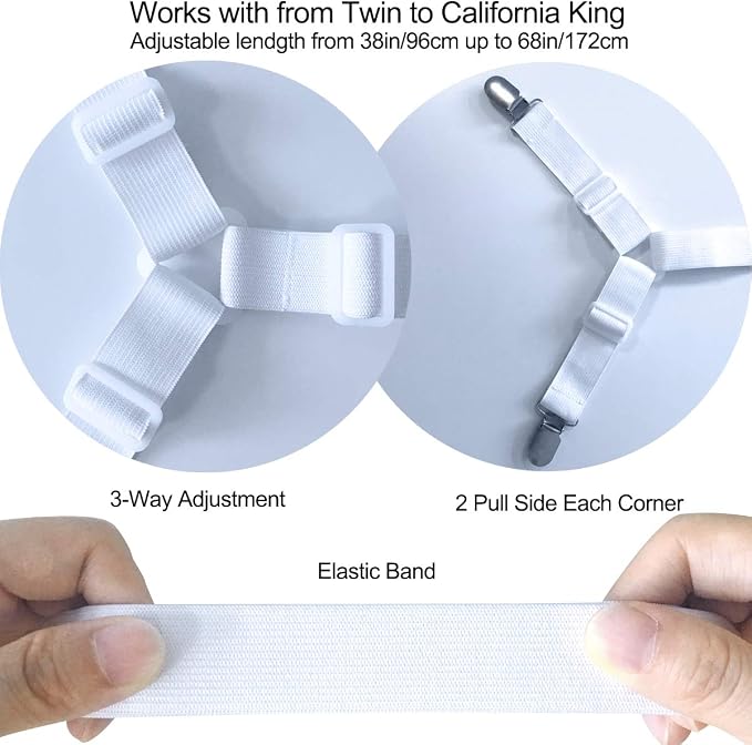 Bed Sheet Fasteners Straps - Image 3