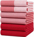 Premium Kitchen Towels 6 Pack 100% Cotton by BumbleTowels