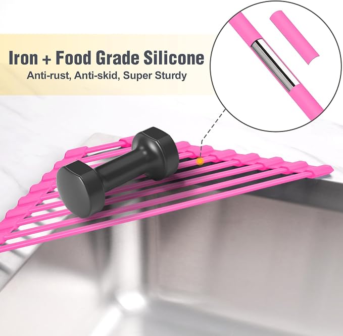 Tomorotec Roll Up Dish Drying Rack - Image 5