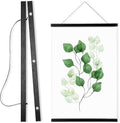 WITCOLOR Magnetic Poster Hanger Frame, 10x20 10x13 10x16 Black Wood Wooden Magnet Canvas Artwork Print Dowel Poster Hangers Frames Hanging Kit