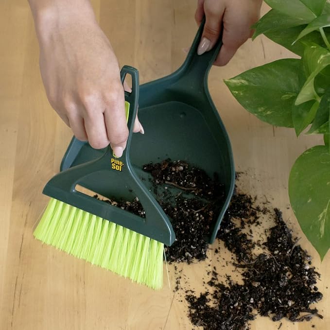 Pine-Sol Mini Dustpan and Brush Set | Nesting Snap-On Design | Portable - Image 2