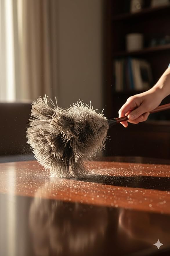 Premium Professional Feather Duster 21" | Natural Handheld Duster - Image 4