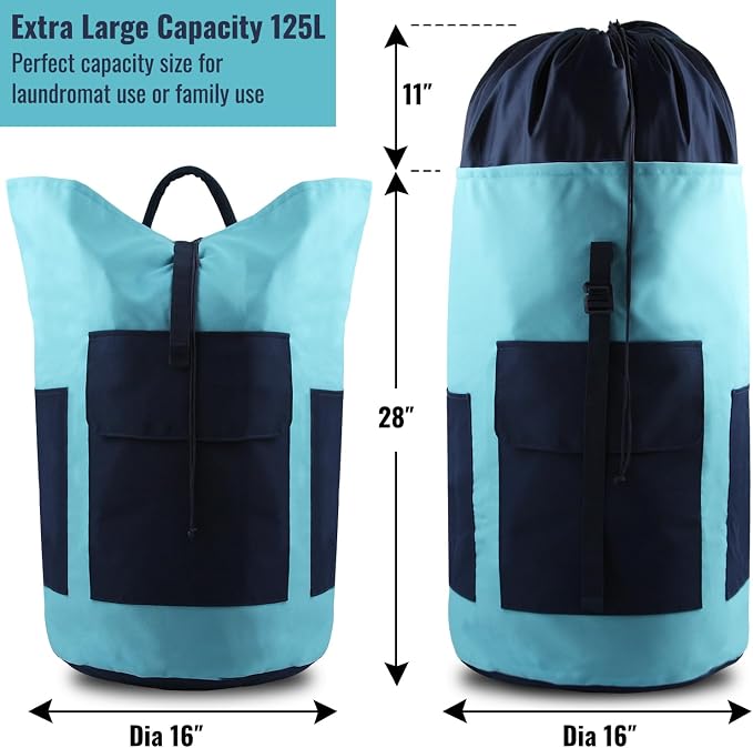 JOINPRO Laundry Bag Backpack, 125L Extra Large Laundry Backpack - Image 2