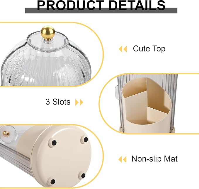 Toothbrush Holders with Cover Toothpaste Organizer - Image 5