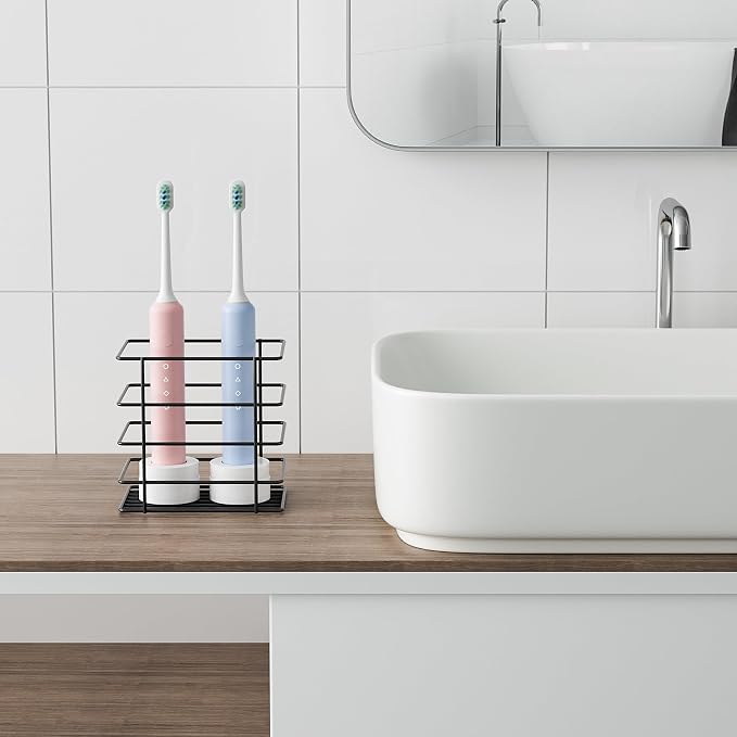 Open-Design Adhesive Shower Toothbrush Holder Wall Mounted - Image 7