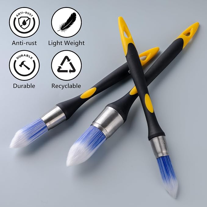Mister Rui Round Trim Brush Set, Tight Space - Image 7