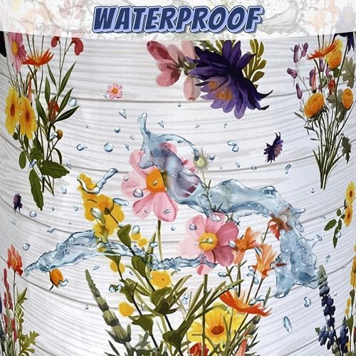 Hawaii Floral Laundry Basket Oxford Cloth Foldable Hamper 18.9x16.5 Inch - Image 4