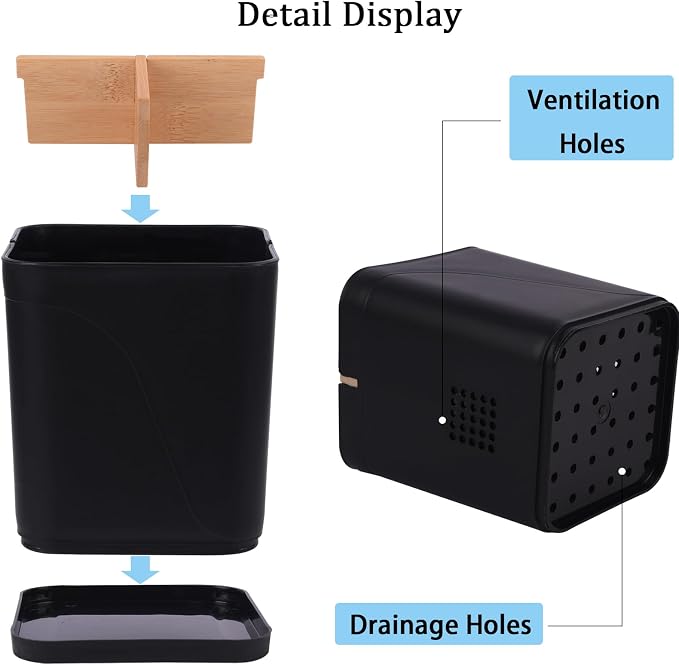 Electric Toothbrush Holder Tooth Brush and Toothpaste Organizer, Drainage Holes - Image 3