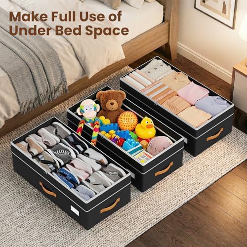 Budding Joy 80L 2 Pack Adjustable Under Bed Storage - Image 6