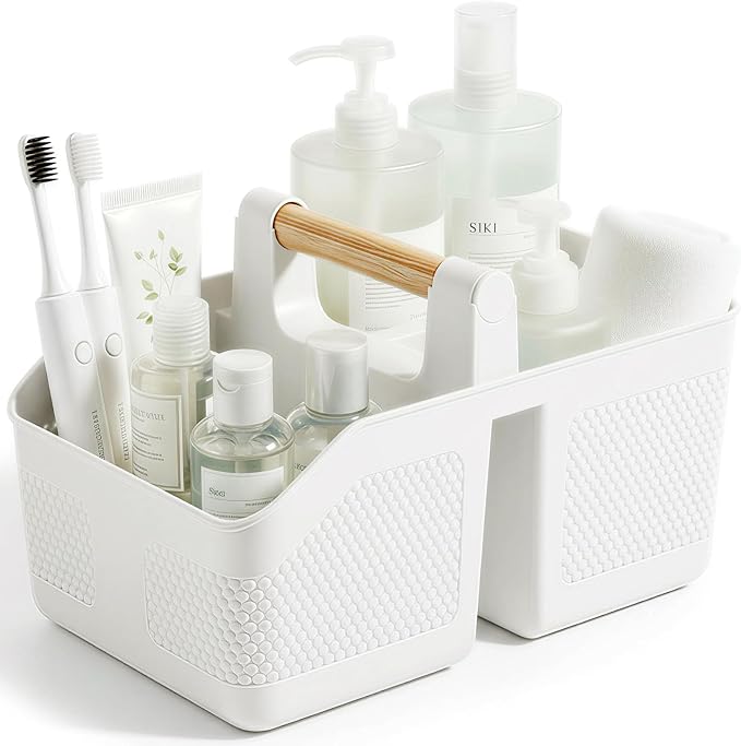 Plastic Shower Caddy Portable Shower Basket by rejomiik