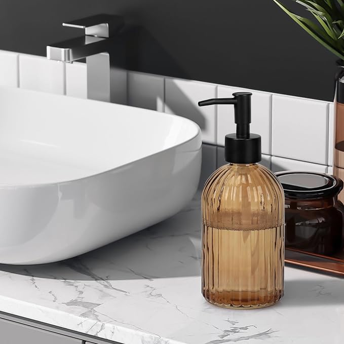 1 Pack 13.5oz Glass Soap Dispenser - Image 7