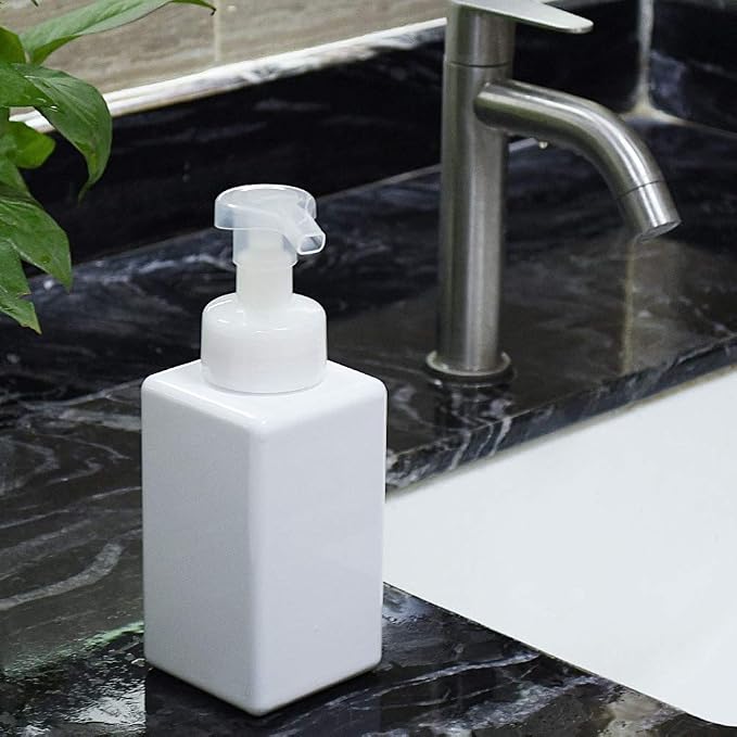 Foaming Soap Dispenser, 22oz Plastic Refillable Pump Bottle, 2 Pack, Shampoo & - Image 4