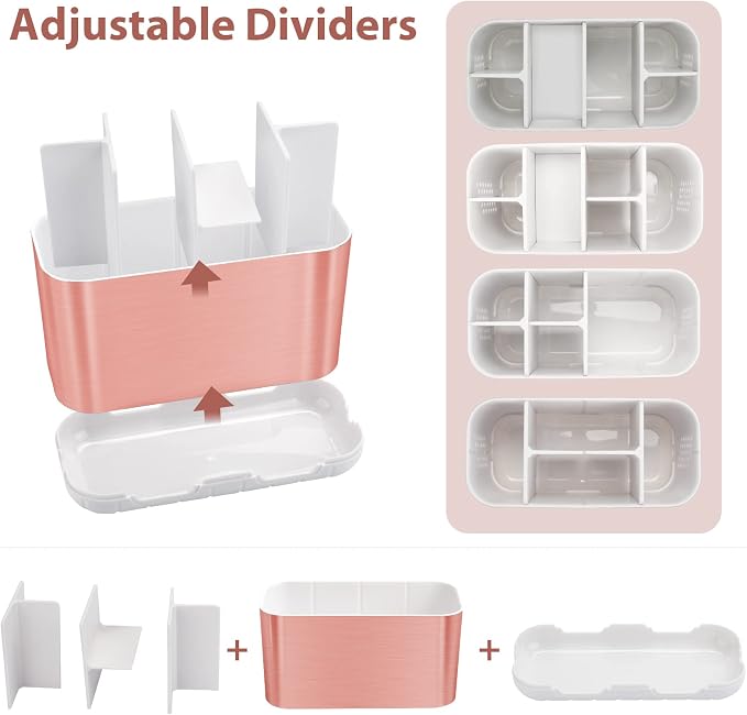 Boperzi Toothbrush Holders for Bathrooms Countertop, Electric Tooth Brush Holder - Image 4
