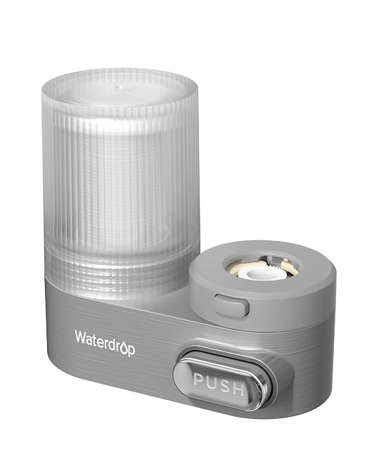 Waterdrop FC-07 Water Filter for Sink Faucet, Visible Filter Housing | Reduces by Waterdrop