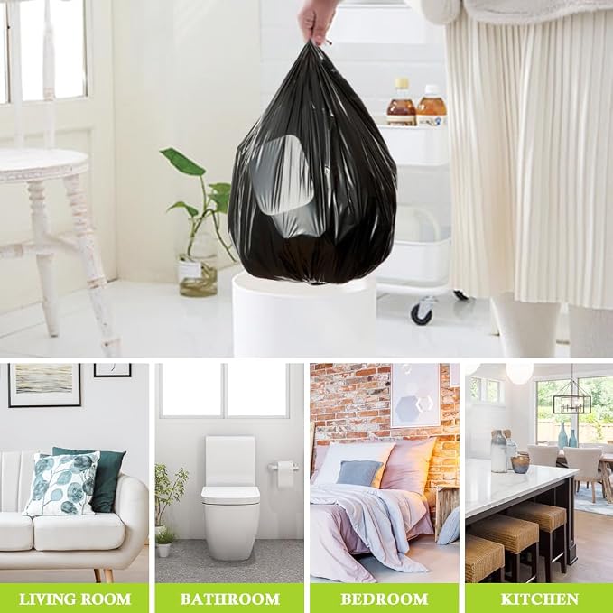 2 Gallon 130 Counts Small Trash Bags Garbage Bags by RayPard, fit 6-7.5 Liter - Image 6