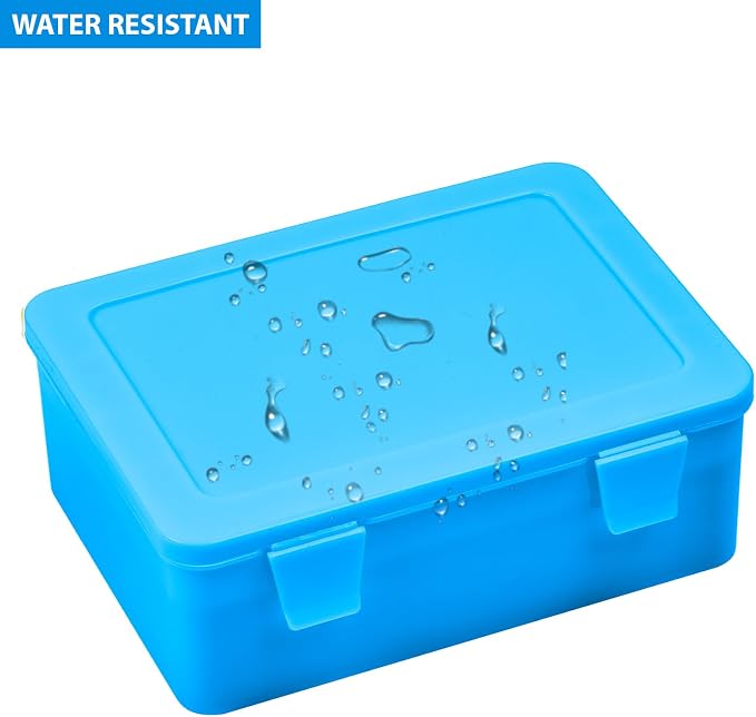 ALCYON Battery Organizer Box for 24 AA & 30 AAA Batteries-Blue | Plastic Box - Image 3