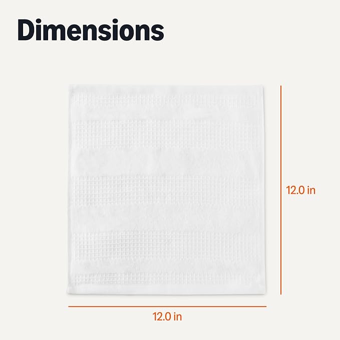 Amazon Basics Organic Cotton Waffle Kitchen Dish Cloths, Ultra Absorbent - Image 5