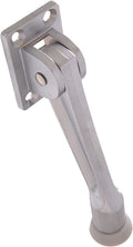 Hillman Kickdown Door Stop, 5 Inch, 5 Pack, Satin Chrome | Rubber foot by Hillman