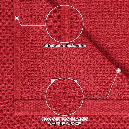 Homaxy 16 Pack 100% Cotton Kitchen Towels and Dishcloths Set - Image 2