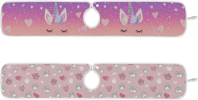 Pink Cat Paw Gradient Rainbow Unicorn Sink Mat by Tatenale