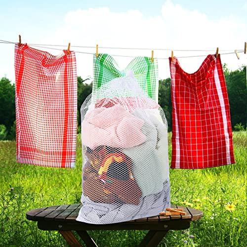TecUnite 10 Pack Mesh Drawstring Bags - Image 2