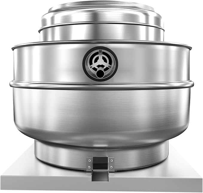 Restaurant Hood Grease Rated Exhaust Fan- Food Truck High Speed Direct Drive Centrifugal Upblast Exhaust Fan 1HP 110 Volt Single Phase Motor 3500 CFM