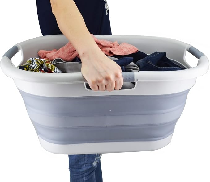 SAMMART 40L Collapsible Plastic Laundry Basket - Image 8