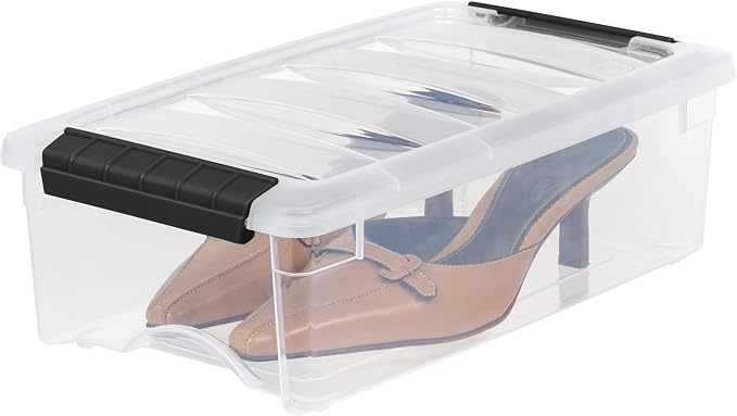 IRIS USA 10-Pack 6 Quart Storage Bins - Image 4