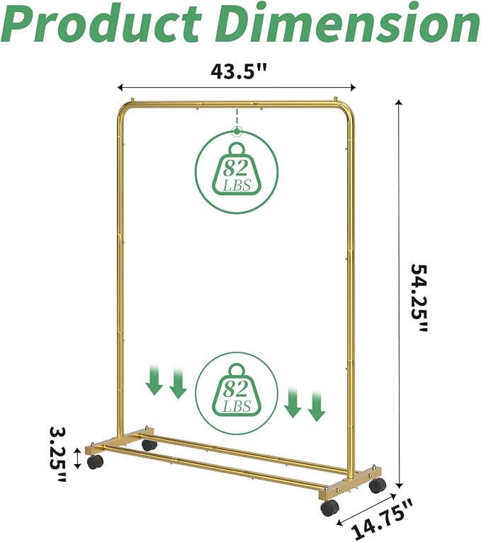 Simple Trending Standard Clothes Clothing Garment Rack - Image 7