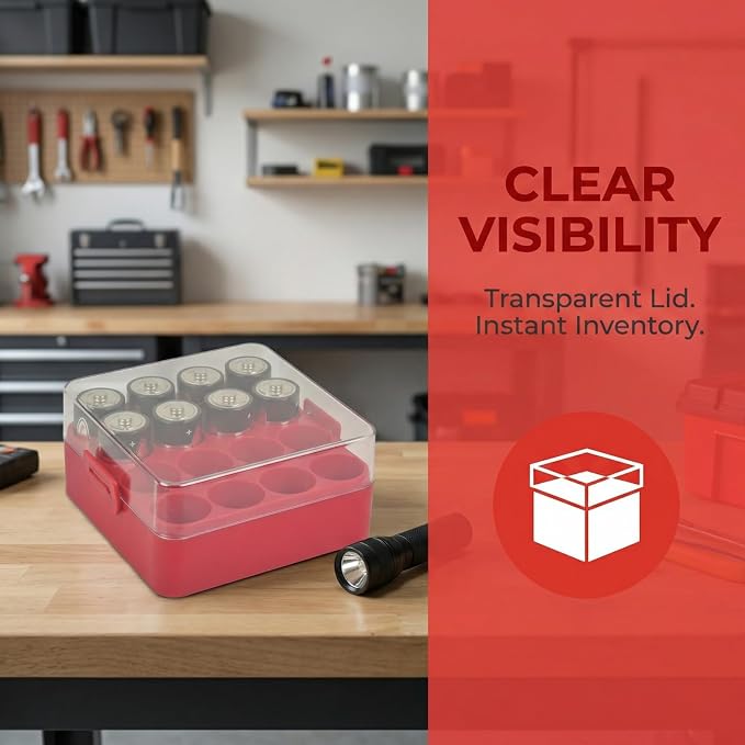 ALCYON Plastic Battery Organizer Storage Case - Image 4