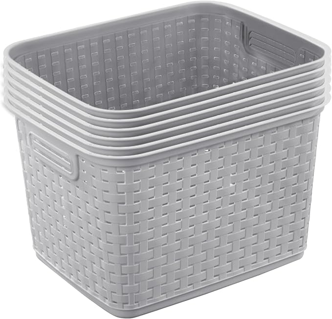 Sterilite Tall Weave Basket Bin - Image 7