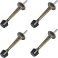 HOMOTEK 4 Pack Heavy Duty Solid Rigid Door Stop by HOMOTEK